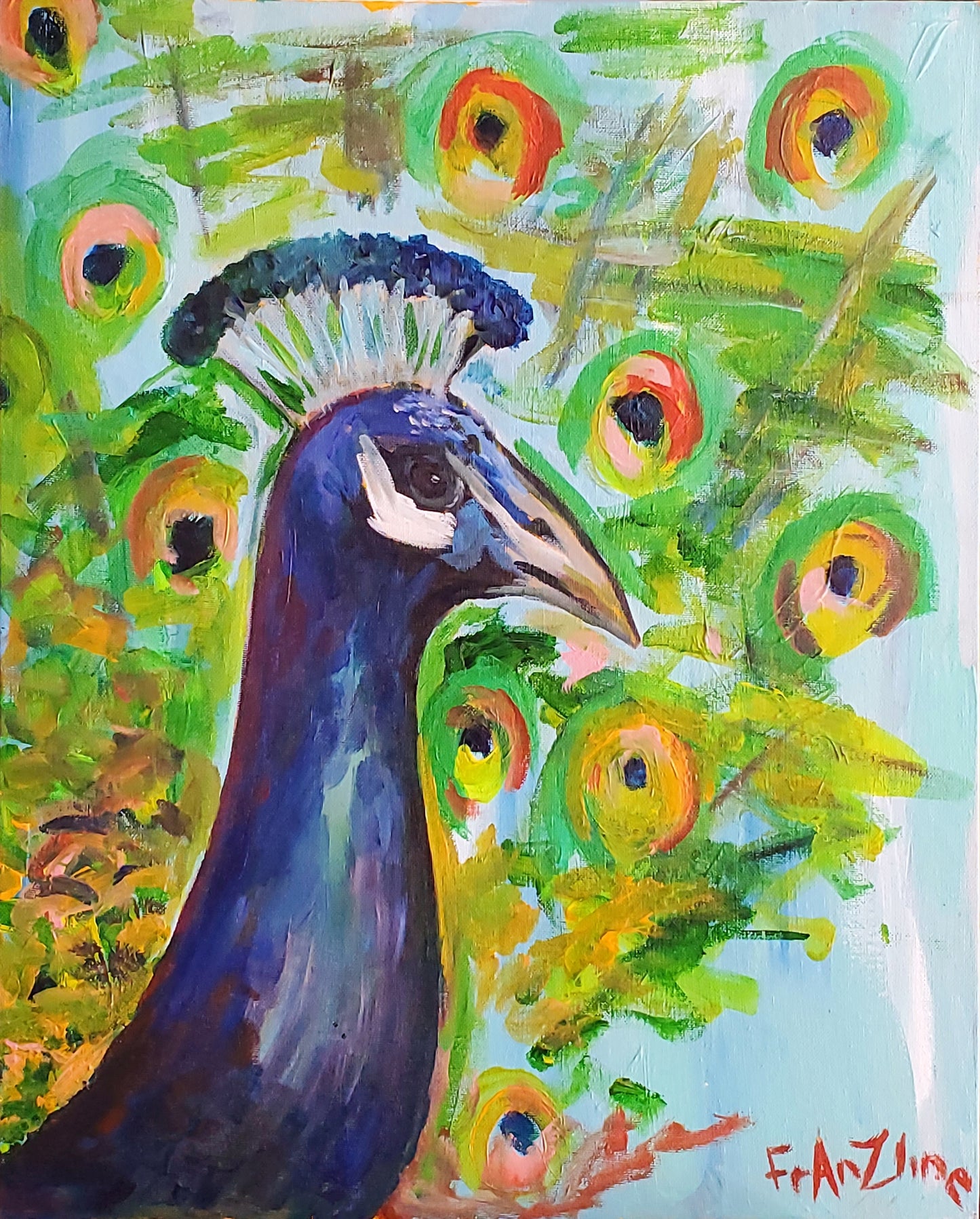 Peacock in Bloom